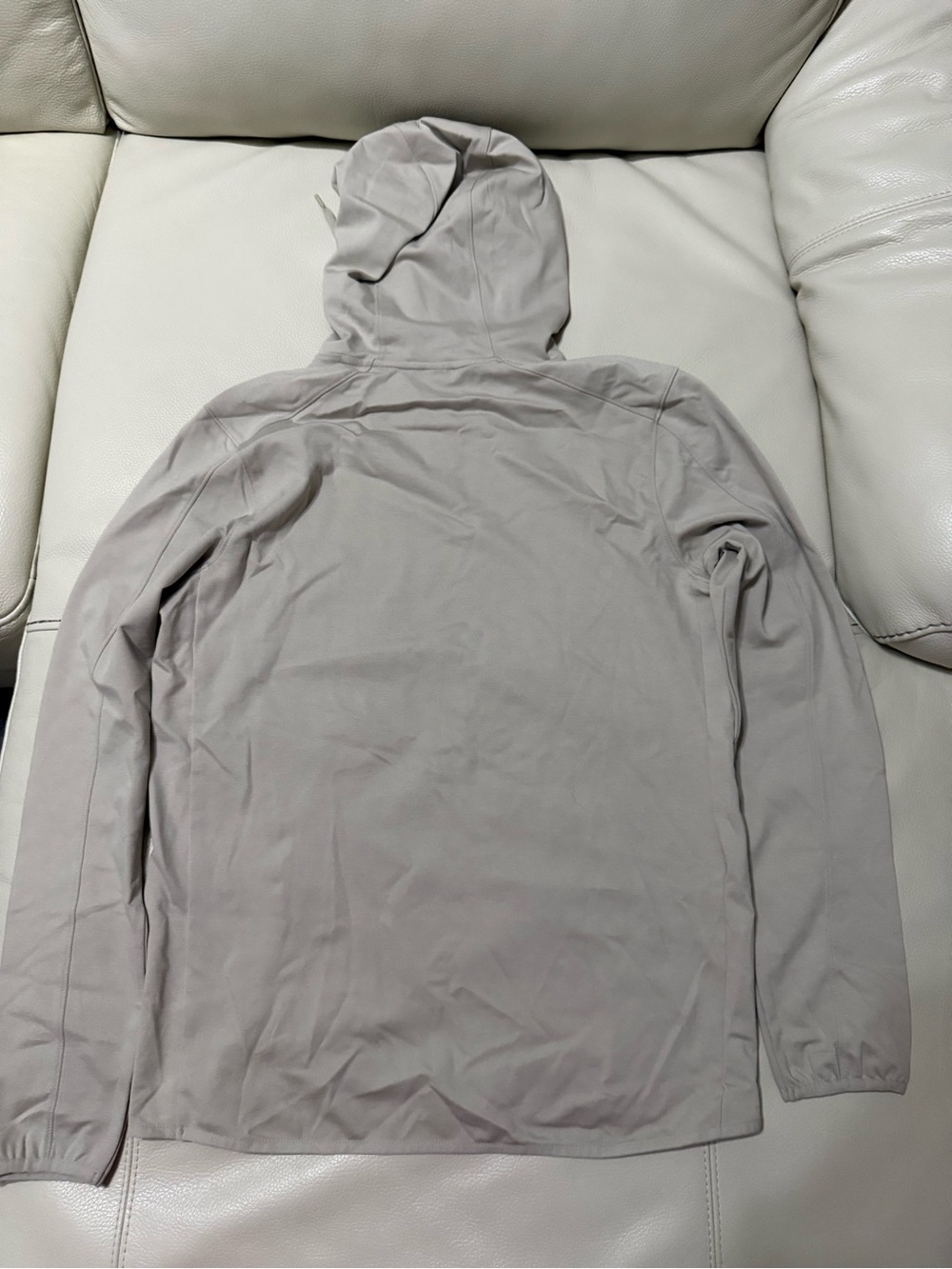Men's Performance Hoodie Jacket in Light Gray Size Small New - Picture 2 of 4